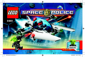 Manual Lego set 5981 Space Police Raid VPR
