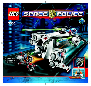 Manuale Lego set 5983 Space Police Navicella spaziale