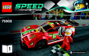 Handleiding Lego set 75908 Speed Champions 458 Italia GT2