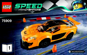 Rokasgrāmata Lego set 75909 Speed Champions McLaren P1