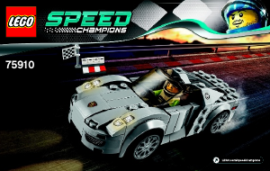 Návod Lego set 75910 Speed Champions Porsche 918 Spyder