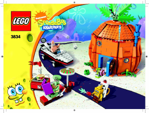 Bedienungsanleitung Lego set 3834 SpongeBob SquarePants Nachbarschaft in Bikini Bottom