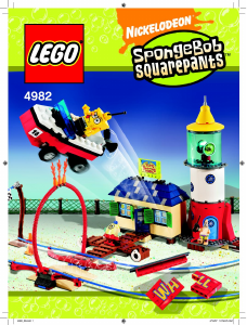 Manual de uso Lego set 4982 SpongeBob SquarePants Escuela de canotaje de Mrs. Puff