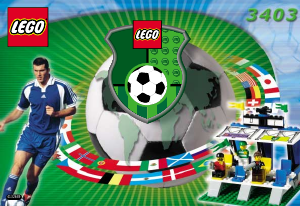 Bedienungsanleitung Lego set 3403 Sports Fussball Tribüne