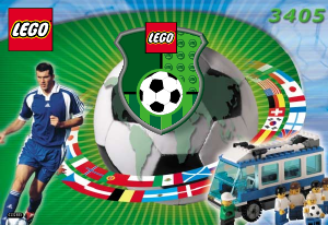 Bruksanvisning Lego set 3405 Sports Fotboll tränare