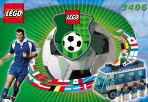 Manual de uso Lego set 3406 Sports Autobús de futbolistas