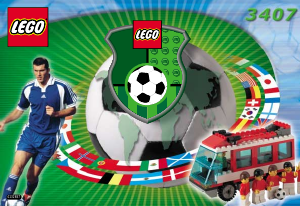 Manual de uso Lego set 3407 Sports Autobús de futbolistas