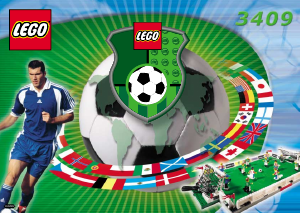 Manual de uso Lego set 3409 Sports Campo de fútbol