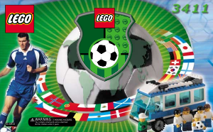 Handleiding Lego set 3411 Sports Team transport