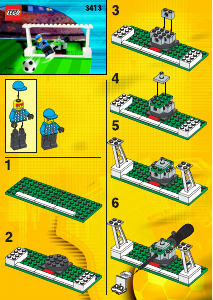 Manuale Lego set 3414 Sports Allenamento di calcio