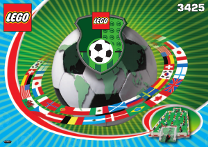 Handleiding Lego set 3425 Sports Nationaal elftal VS