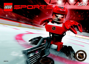 Manuale Lego set 3540 Sports Giocatore di hockey su ghiaccio