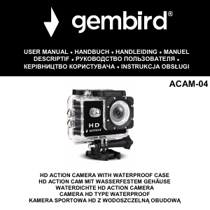 Mode d’emploi Gembird ACAM-04 Caméscope action