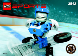 Manuale Lego set 3542 Sports Giocatore di hockey su ghiaccio