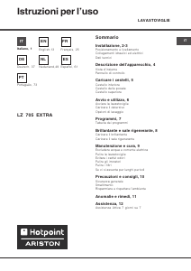 Bedienungsanleitung Hotpoint-Ariston LZ 705 IX EXTRA/HA Geschirrspüler