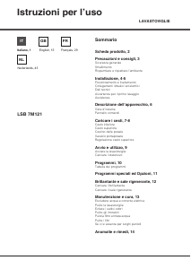 Manual Hotpoint-Ariston LSB 7M121 X EU Dishwasher