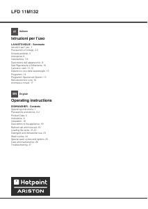 Manuale Hotpoint-Ariston LFD 11M132 OCIX EU Lavastoviglie