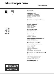 Manuale Hotpoint-Ariston LBF 51 A IT/HA Lavastoviglie