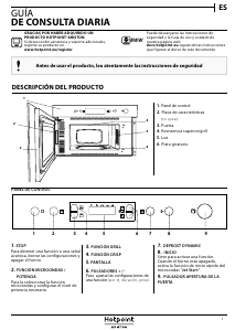 Manual de uso Hotpoint-Ariston MN 414 IX HA Microondas