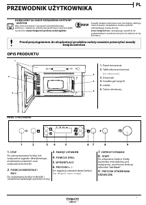Instrukcja Hotpoint-Ariston MN 313 IX HA Kuchenka mikrofalowa