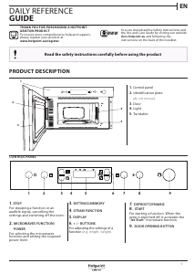 Manual Hotpoint-Ariston MN 512 IX HA Microwave