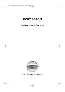 Manual KitchenAid KCGT6010/I Cooker Hood