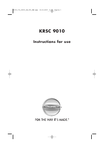 Manual KitchenAid KRSC9060 Fridge-Freezer