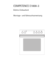 Bedienungsanleitung AEG E1000-3-W Herd