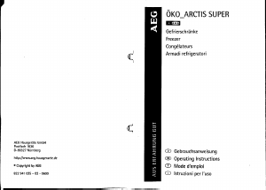 Manual AEG ARC2740-4GS Freezer