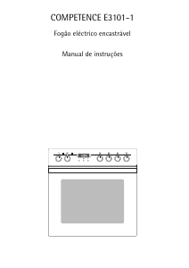 Manual AEG E3101-1-B Fogão