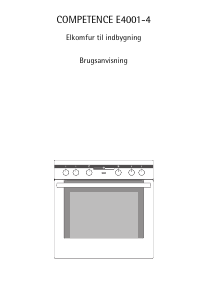 Brugsanvisning AEG E4001-4-W Komfur