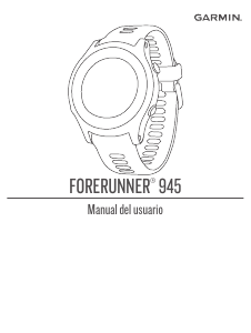 Manual de uso Garmin Forerunner 945 Reloj deportivo