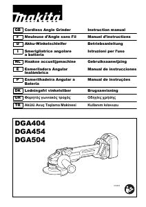 Manual de uso Makita DGA404 Amoladora angular