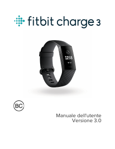 Manuale Fitbit Charge 3 Tracker di attività