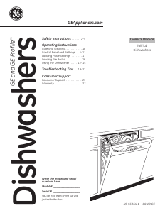 Manual GE GLD4968T05SS Dishwasher