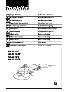 Manual Makita GA7010C Angle Grinder