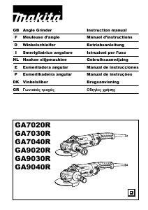 Manual Makita GA9020R Angle Grinder