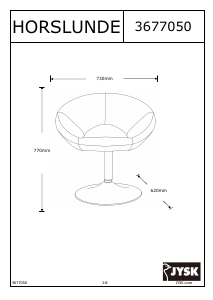 Manual de uso JYSK Horslunde Sillón