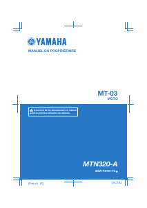 Mode d’emploi Yamaha MT-03 (2020) Moto