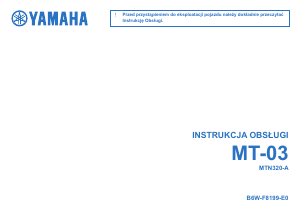Instrukcja Yamaha MT-03 (2020) Motocykl