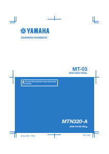 Bruksanvisning Yamaha MT-03 (2020) Motorcykel