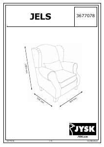 Manual de uso JYSK Jels Sillón