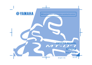 Manual Yamaha MT07 (2017) Motorcycle