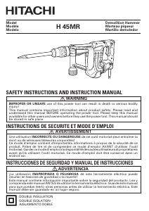 Manual de uso Hitachi H 45MR Martillo de demolición