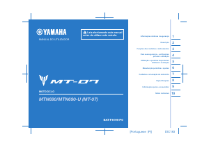 Manual Yamaha MT07 (2021) Motocicleta