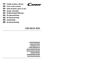 Manual Candy CDI 5015 E10 Dishwasher