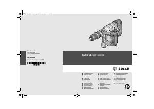 Manuál Bosch GSH 5 CE Professional Demoliční kladivo