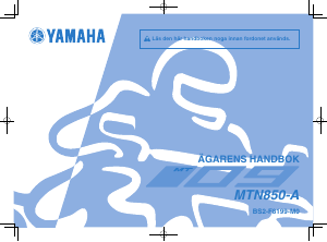 Bruksanvisning Yamaha MT09 (2017) Motorcykel