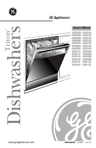 Manual GE GHD5025F01BB Dishwasher