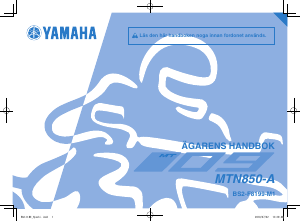 Bruksanvisning Yamaha MT09 (2018) Motorcykel